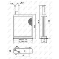 NRF 52066 Wärmetauscher, Innenraumheizung
