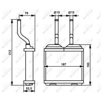NRF 52103 Wärmetauscher, Innenraumheizung