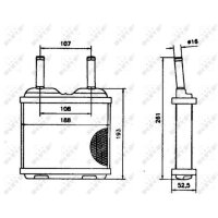 NRF 52113 Wärmetauscher, Innenraumheizung