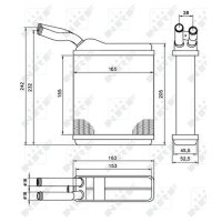 NRF 52134 Wärmetauscher, Innenraumheizung