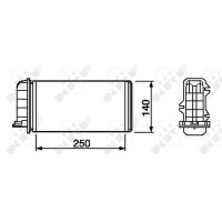 NRF 53219 Wärmetauscher, Innenraumheizung