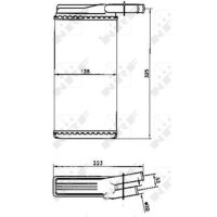 NRF 53220 Wärmetauscher, Innenraumheizung