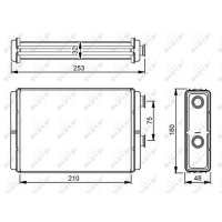 NRF 53233 Wärmetauscher, Innenraumheizung