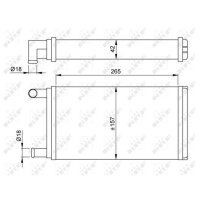 NRF 53555 Wärmetauscher, Innenraumheizung