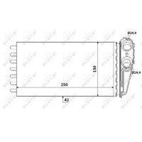 NRF 53560 Wärmetauscher, Innenraumheizung
