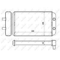 NRF 53562 Wärmetauscher, Innenraumheizung