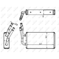 NRF 54228 Wärmetauscher, Innenraumheizung
