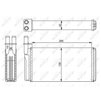 NRF 54243 Wärmetauscher, Innenraumheizung