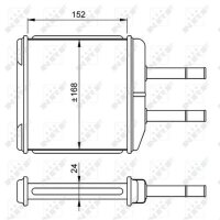 NRF 54260 Wärmetauscher, Innenraumheizung
