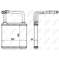 NRF 54273 Wärmetauscher, Innenraumheizung