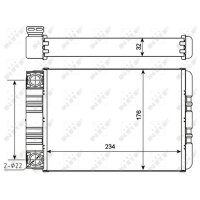 NRF 54274 Wärmetauscher, Innenraumheizung