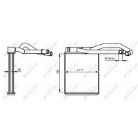 NRF 54290 Wärmetauscher, Innenraumheizung
