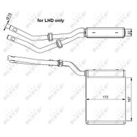 NRF 54303 Wärmetauscher, Innenraumheizung