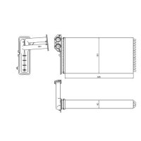 NRF 54320 Wärmetauscher, Innenraumheizung