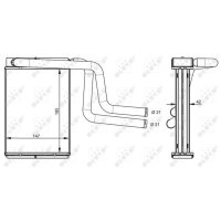 NRF 54330 Wärmetauscher, Innenraumheizung