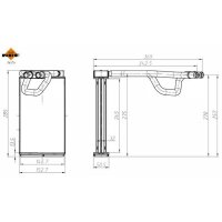 NRF 54370 Wärmetauscher, Innenraumheizung