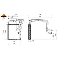 NRF 54372 Wärmetauscher, Innenraumheizung