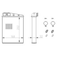 NRF 54410 Wärmetauscher, Innenraumheizung