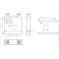 NRF 54411 Wärmetauscher, Innenraumheizung