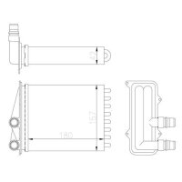 NRF 54412 Wärmetauscher, Innenraumheizung