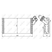NRF 58066 Wärmetauscher, Innenraumheizung