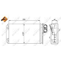 NRF 58629 Wärmetauscher, Innenraumheizung