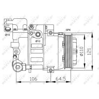 NRF 32175 Kompressor, Klimaanlage