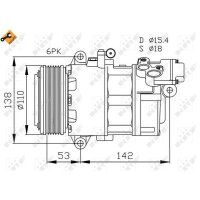 NRF 32184 Kompressor, Klimaanlage