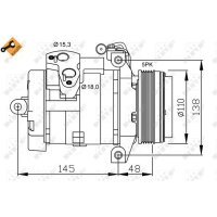 NRF 32432 Kompressor, Klimaanlage
