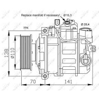 NRF 32613 Kompressor, Klimaanlage