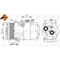 NRF 32722 Kompressor, Klimaanlage