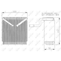 NRF 36043 Verdampfer, Klimaanlage