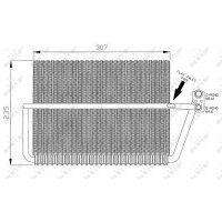 NRF 36070 Verdampfer, Klimaanlage