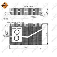 NRF 36118 Verdampfer, Klimaanlage