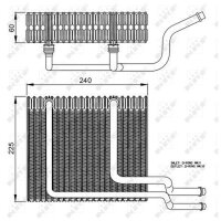 NRF 36151 Verdampfer, Klimaanlage