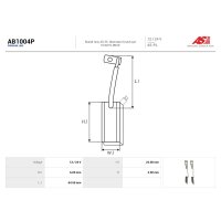 AS-PL AB1004P Kohlebürste, Generator