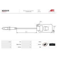 AS-PL NOX9235 NOx-Sensor, Harnstoffeinspritzung