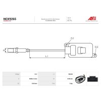 AS-PL NOX9265 NOx-Sensor, Harnstoffeinspritzung