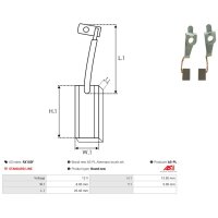 AS-PL RX103F Kohlebürste, Generator