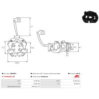 AS-PL SBH3001 Halter, Kohlebürsten