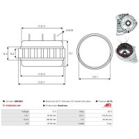 AS-PL ABR4003 Stator, Generator