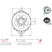 AS-PL ABR4003 Stator, Generator