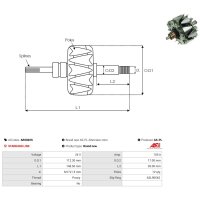 AS-PL AR5002S Läufer, Generator