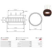 AS-PL AS0136S Stator, Generator