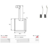 AS-PL OB9009 Kohlebürste, Generator