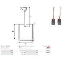 AS-PL OB9051 Kohlebürste, Generator