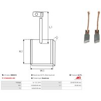 AS-PL OB9061S Kohlebürste, Generator
