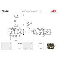 AS-PL SBH0005 Halter, Kohlebürsten