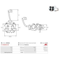 AS-PL SBH0043 Halter, Kohlebürsten