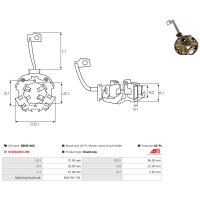 AS-PL SBH0146S Halter, Kohlebürsten
